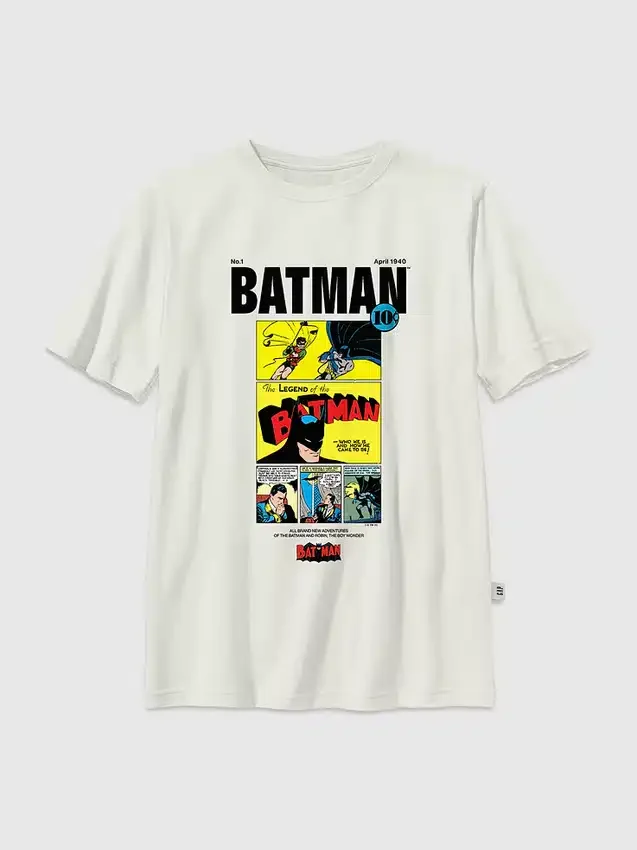 Camiseta infantil con estampado de cómic vintage de Batman