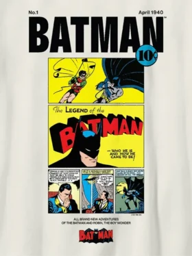 Camiseta infantil con estampado de cómic vintage de Batman