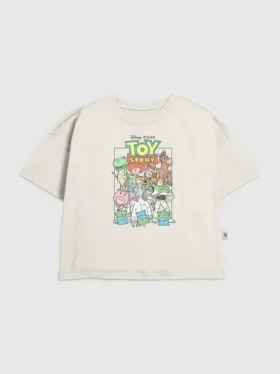 Camiseta infantil con estampado de grupo «Toy Story» de estilo vintage