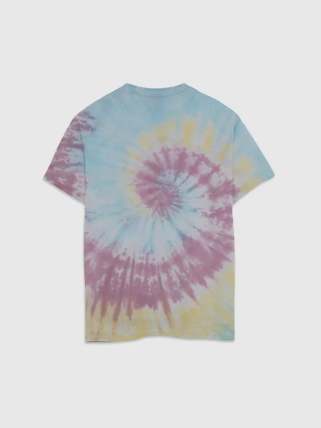 Camiseta infantil con estampado de Lilo y Stitch en estilo tie-dye