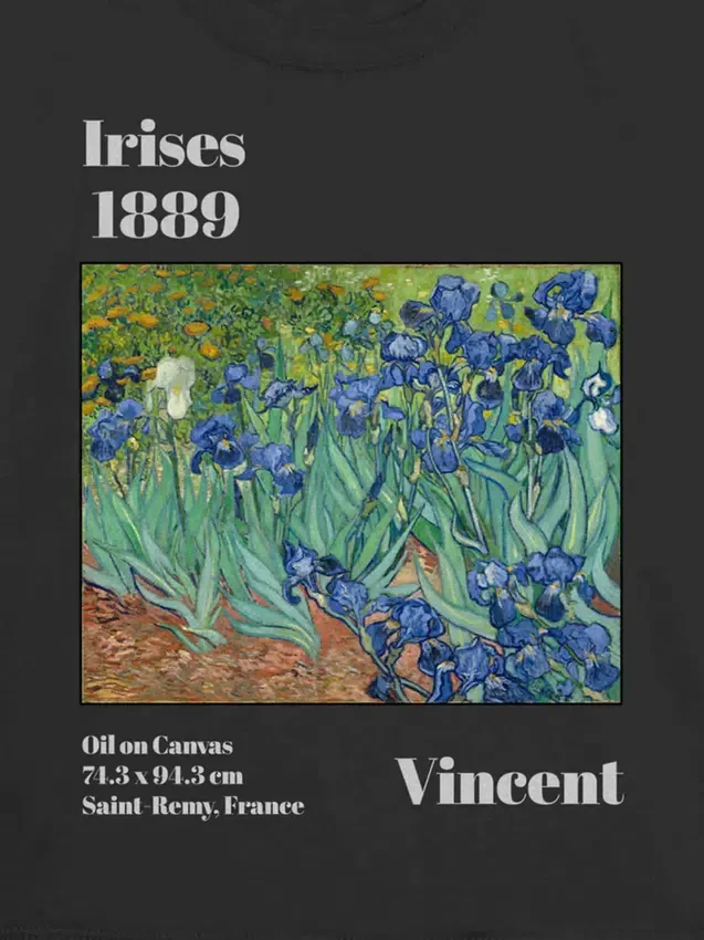 Camiseta infantil con estampado de «Los lirios» de Van Gogh