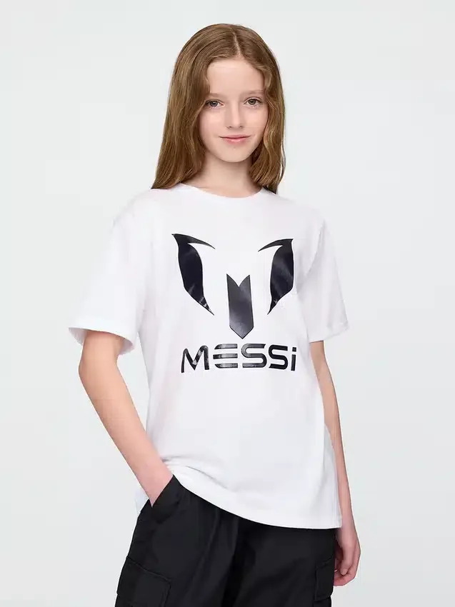 Camiseta infantil con estampado de Messi