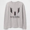 Camiseta infantil con estampado de Messi