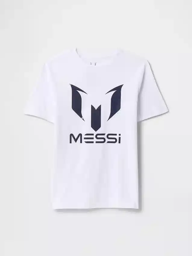 Camiseta infantil con estampado de Messi