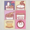 Camiseta infantil con estampado de rejilla de fideos Maruchan