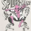 Camiseta infantil con estampado de Spider-Man en poses vintage