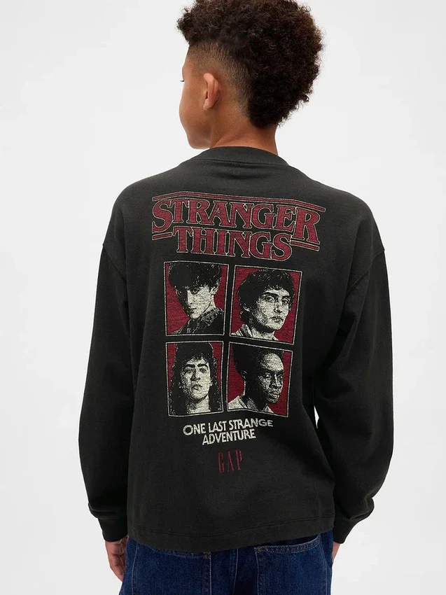Camiseta infantil con estampado de «Stranger Things»
