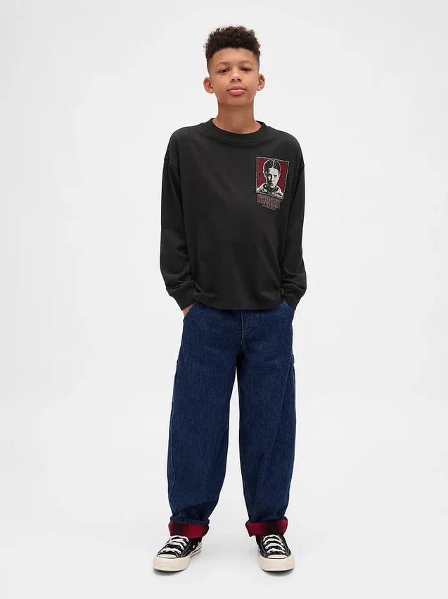 Camiseta infantil con estampado de «Stranger Things»