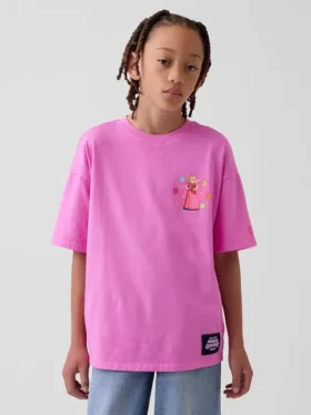 Camiseta infantil con estampado de Super Mario y corte holgado