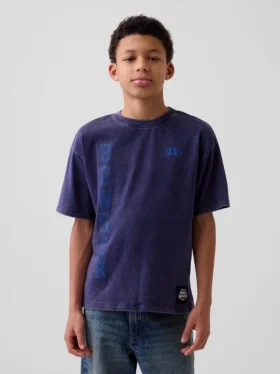 Camiseta infantil con estampado de Super Mario y corte holgado