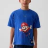 Camiseta infantil con estampado de Super Mario y corte holgado