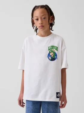 Camiseta infantil con estampado de Super Mario y corte holgado