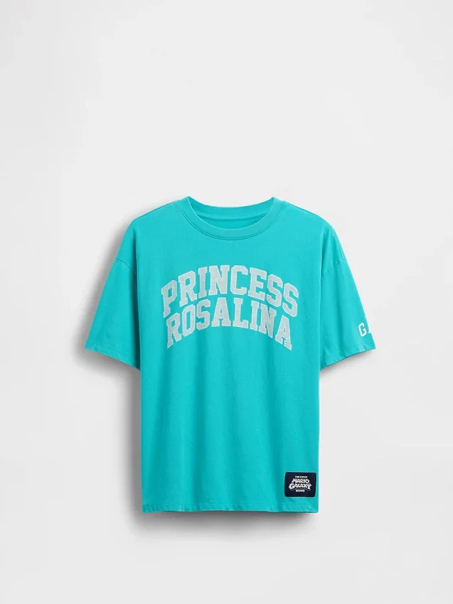 Camiseta infantil con estampado de Super Mario y corte holgado