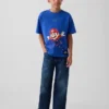 Camiseta infantil con estampado de Super Mario y corte holgado