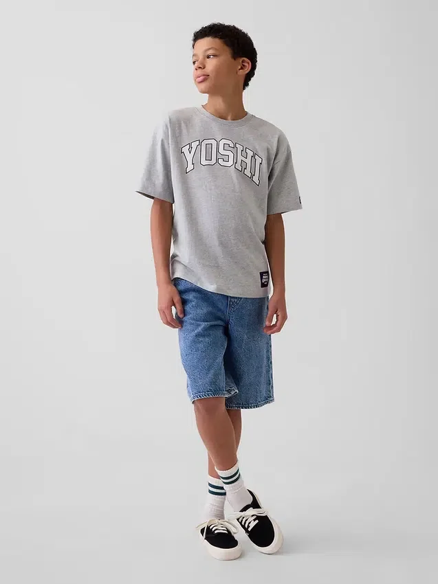 Camiseta infantil con estampado de Super Mario y corte holgado