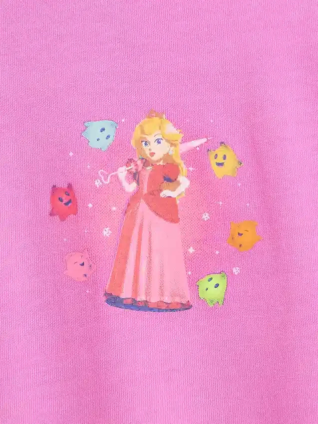 Camiseta infantil con estampado de Super Mario y corte holgado