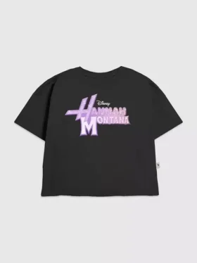 Camiseta infantil con estampado del logotipo «Glam» de Hannah Montana