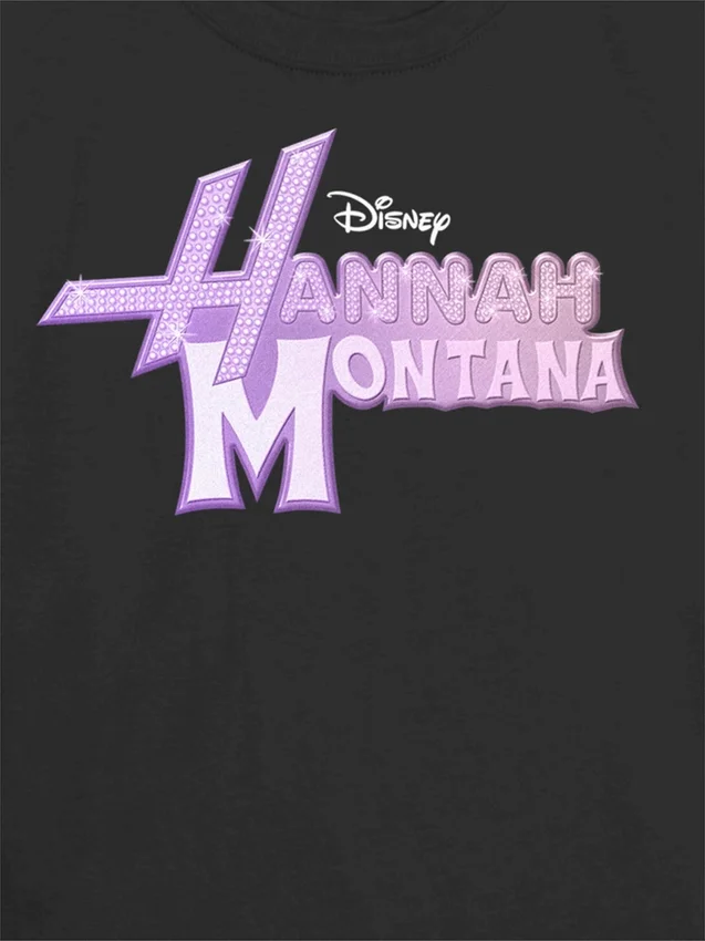 Camiseta infantil con estampado del logotipo «Glam» de Hannah Montana