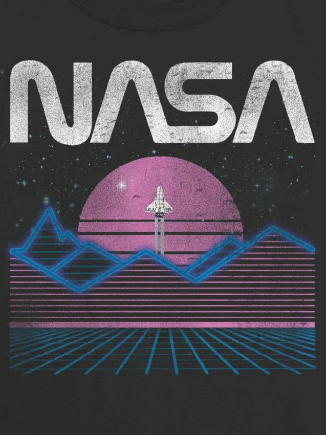 Camiseta infantil con estampado espacial en tonos pastel de la NASA