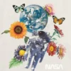 Camiseta infantil con estampado floral espacial de la NASA