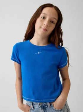 Camiseta infantil con estampado «Get Blue»