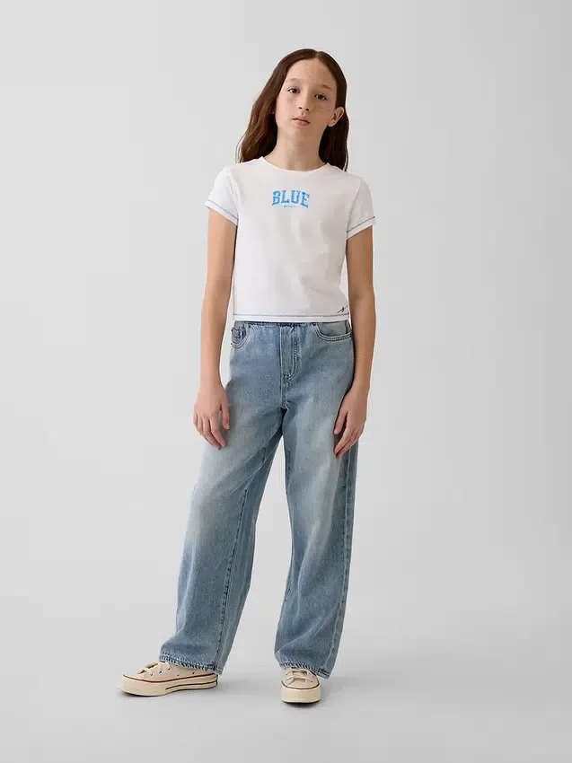 Camiseta infantil con estampado «Get Blue»