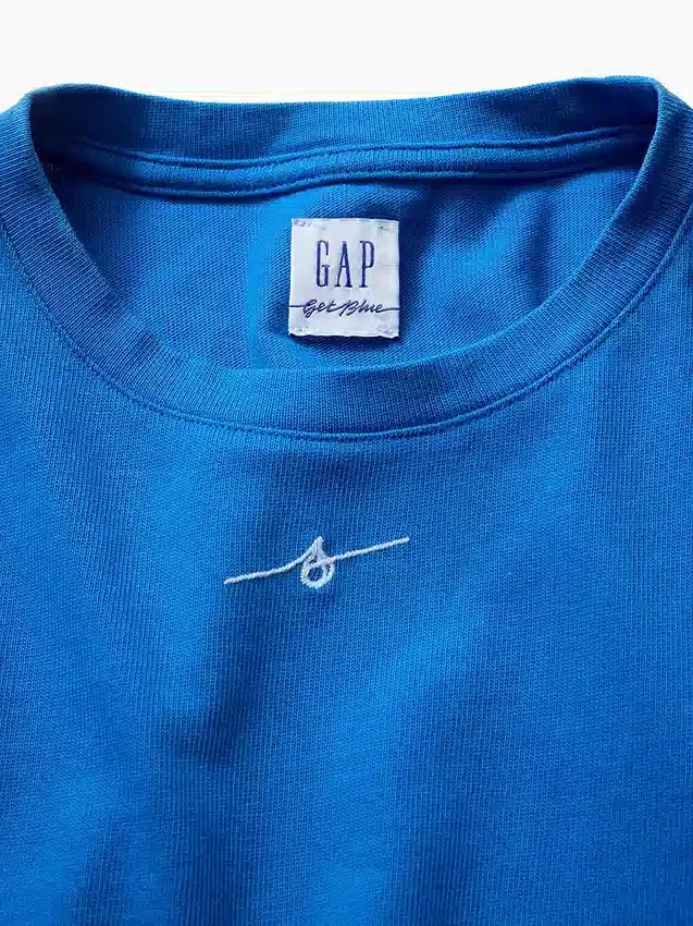 Camiseta infantil con estampado «Get Blue»