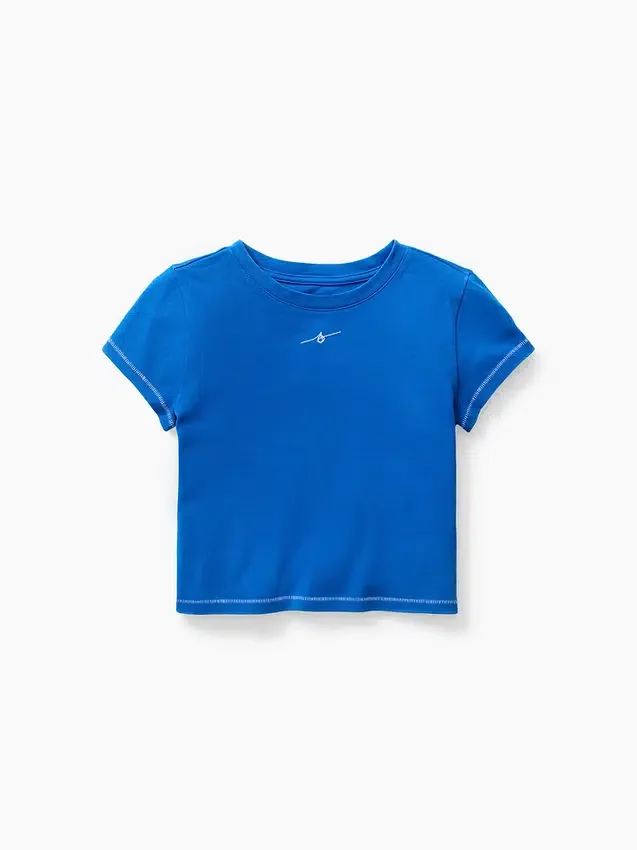 Camiseta infantil con estampado «Get Blue»