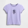 Camiseta infantil con estampado «La pesadilla antes de Navidad» de Tim Burton, de GAP × Disney, con corte entallado