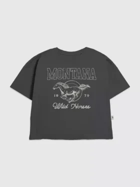 Camiseta infantil con estampado «Montana Wild Horse»