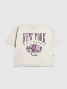 Camiseta infantil con estampado «New York College»