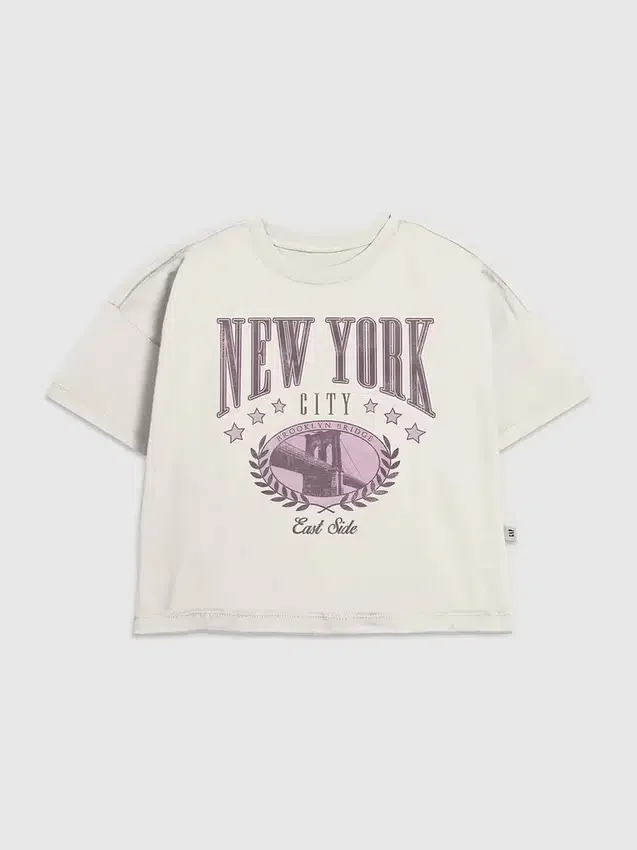 Camiseta infantil con estampado «New York College»