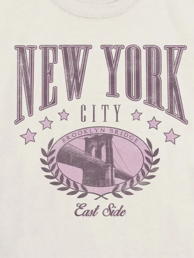 Camiseta infantil con estampado «New York College»