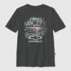 Camiseta infantil con estampado oversize de camiones en tonos pastel de General Motors
