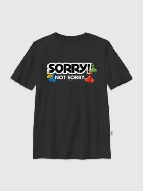 Camiseta infantil con estampado «Sorry»