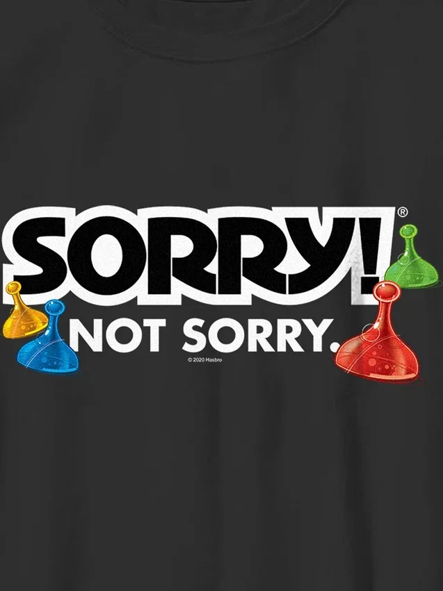 Camiseta infantil con estampado «Sorry»