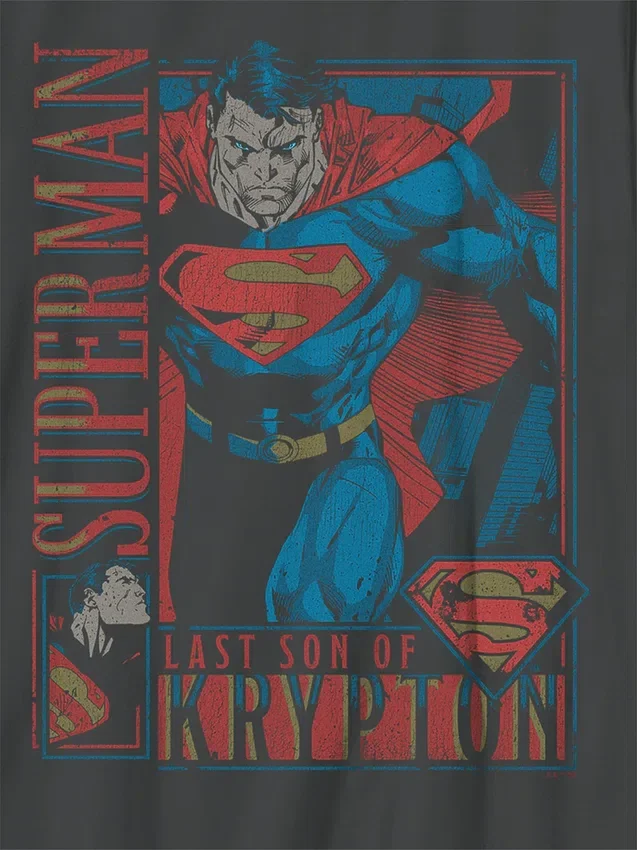 Camiseta infantil con estampado «Superman Retro»