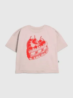 Camiseta infantil con estampado «Vintage Heart Cake»