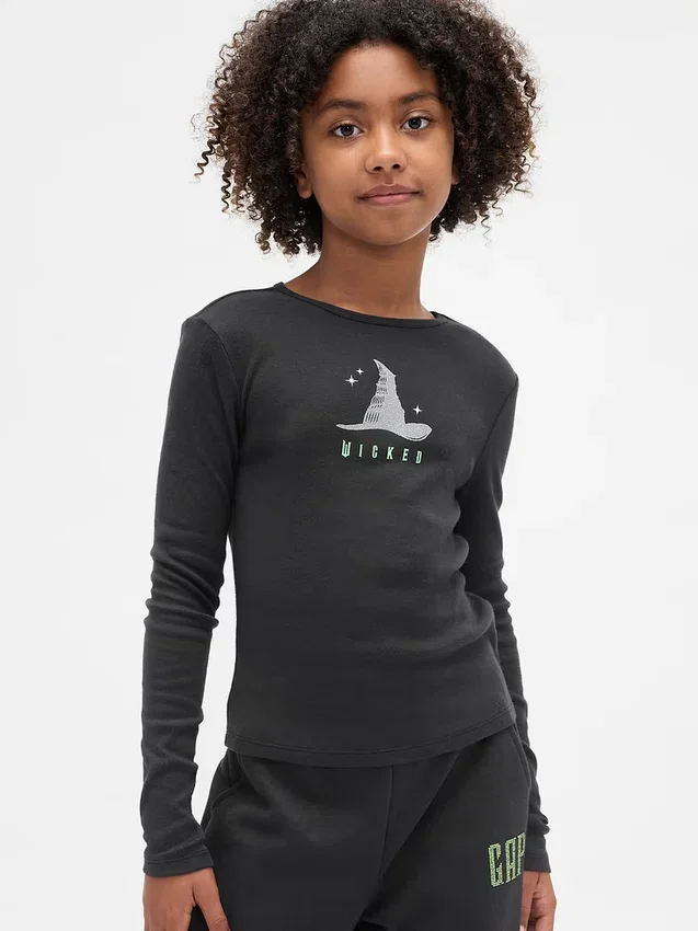 Camiseta infantil con estampado «Wicked»