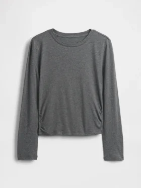Camiseta infantil con fruncidos laterales