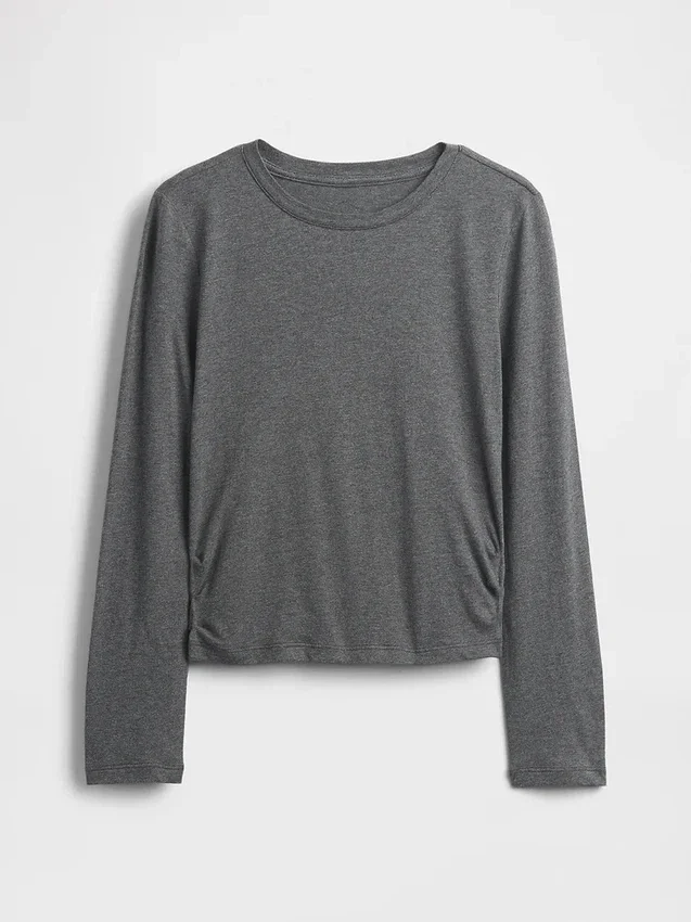 Camiseta infantil con fruncidos laterales
