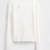 Camiseta infantil con lazo de punto elástico