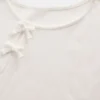 Camiseta infantil con lazo de punto elástico