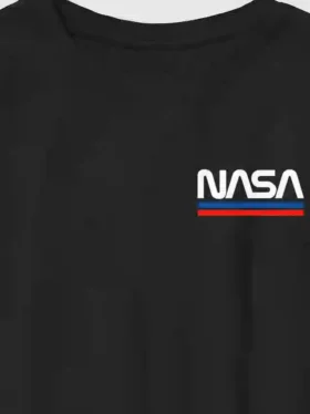 Camiseta infantil con logotipo bordado de la NASA