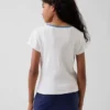 Camiseta infantil de canalé con bordados