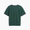 Camiseta infantil de corte holgado con estampado «New York» y cuello y puños de color contrastado
