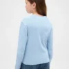 Camiseta infantil de cuello alto acanalado