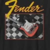Camiseta infantil de guitarra a cuadros de Fender