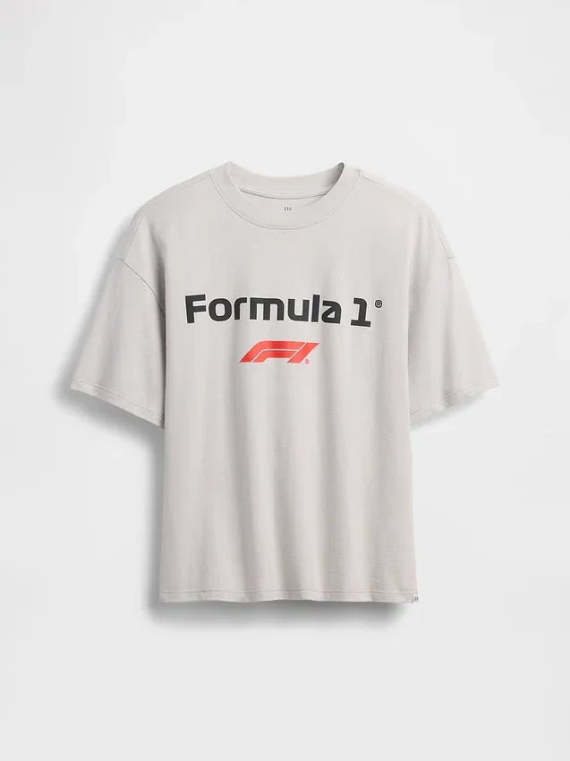 Camiseta infantil de la Fórmula 1 con estampado oversize