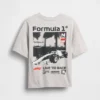 Camiseta infantil de la Fórmula 1 con estampado oversize